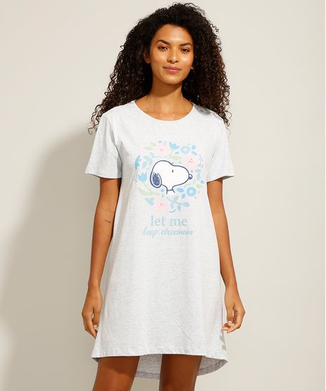 Camisola-Snoopy-Manga-Curta-Cinza-Mescla-9982867-Cinza_Mescla_1