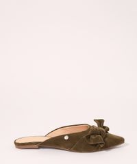 Mule-Feminino-com-Laco-Bico-Fino-Via-Uno-Verde-Escuro-9990517-Verde_Escuro_2