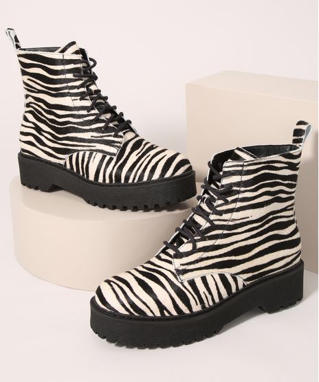 Bota-Coturno-Feminina-Cano-Baixo-Estampada-Animal-Print-de-Zebra-Oneself-Multicor-9993860-Multicor_1