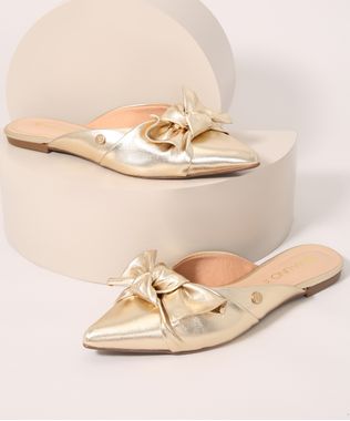 Mule-Feminino-com-Laco-Bico-Fino-Via-Uno-Dourado-9990515-Dourado_1