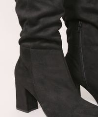 Bota-Feminina--de-Suede-Cano-Alto-Salto-Grosso-Alto-Oneself-Preta-9993211-Preto_3