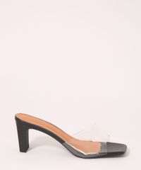 Tamanco-Feminino-com-Tira-em-Vinil-Transparente-Salto-Medio-Reto-Oneself-Preto-9992812-Preto_2