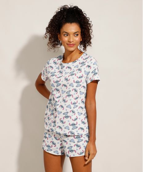 Pijama-Manga-Curta-Estampado-Stitch-Cinza-Mescla-Claro-9981138-Cinza_Mescla_Claro_1