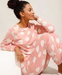 Pijama-Manga-Longa-de-Fleece-Estampado-de-Coracoes-Tal-Mae-Tal-Filha-Rose-9974113-Rose_3