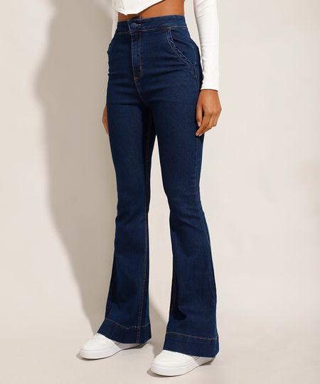 Calca-Flare-Jeans-Cintura-Super-Alta-Azul-Escuro-9991275-Azul_Escuro_1 Calca-Flare-Jeans-Cintura-Super-Alta-Azul-Escuro-9991275-Azul_Escuro_1
