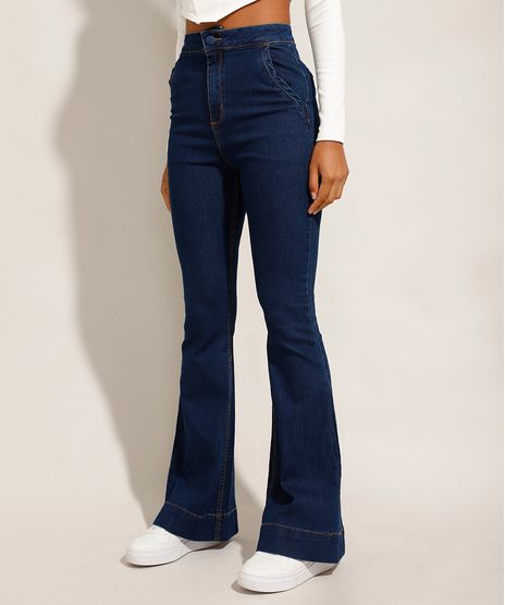 Calca-Flare-Jeans-Cintura-Super-Alta-Azul-Escuro-9991275-Azul_Escuro_1