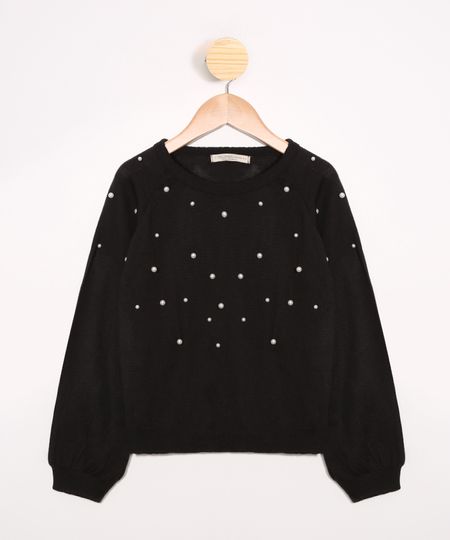Sueter-de-Trico-infantil-com-Perolas-Preto-9979099-Preto_1 Sueter-de-Trico-infantil-com-Perolas-Preto-9979099-Preto_1