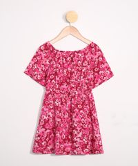 Vestido-Infantil-de-Viscose-Tal-Mae-Tal-Filha-Estampada-Floral-Manga-Curta-Decote-Redondo-Rosa-9986950-Rosa_2