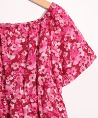 Vestido-Infantil-de-Viscose-Tal-Mae-Tal-Filha-Estampada-Floral-Manga-Curta-Decote-Redondo-Rosa-9986950-Rosa_3