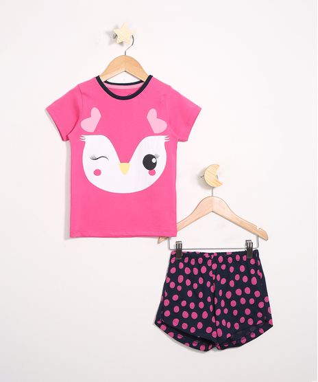 Pijama-Infantil-Corujinha-Manga-Curta-Rosa-9978353-Rosa_1