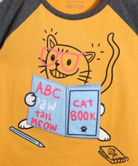 Camiseta-Infantil-Raglan-Gatinho-Leitor-Estampa-Interativa-Manga-Curta-Amarela-9977207-Amarelo_2