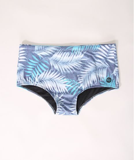 Sunga-Masculina-Tradicional-Estampada-de-Folhagem-Azul-9443752-Azul_1