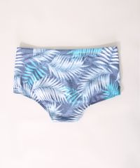 Sunga-Masculina-Tradicional-Estampada-de-Folhagem-Azul-9443752-Azul_2