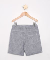Bermuda-Infantil-de-Sarja-com-Linho-e-Bolsos-Preta-9948490-Preto_2