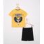 Conjunto-Infantil-Camiseta-Batman-Manga-Curta-Amarela---Bermuda-Preto-9987150-Preto_1