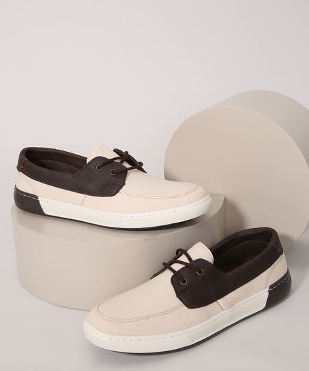Mocassim-Masculino-de-Lona-Sider-Oneself-Bege-Claro-9993597-Bege_Claro_1