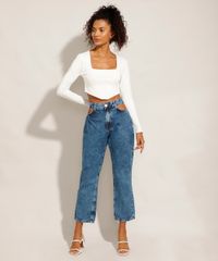 Calca-Jeans-Feminina-Reta-Cintura-Alta-Marmorizada-Cut-Out-Azul-Medio-9971544-Azul_Medio_3