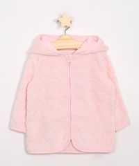 Blusao-Infantil-de-Fleece-Coracoes-com-Capuz-Rosa-Claro-9972431-Rosa_Claro_1