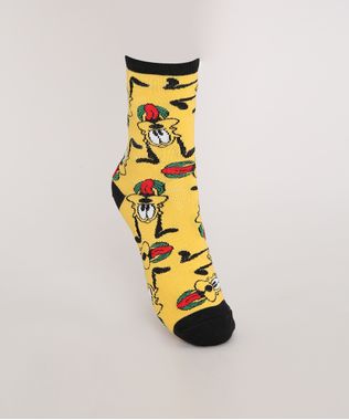 Meia-Cano-Alto-Estampada-Pluto-Amarela-9985023-Amarelo_1