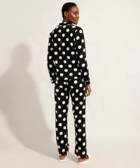 Pijama-Camisa-de-Fleece-Manga-Longa-Estampado-Poa-com-Bolso-Preto-9974705-Preto_2