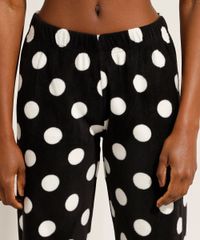 Pijama-Camisa-de-Fleece-Manga-Longa-Estampado-Poa-com-Bolso-Preto-9974705-Preto_5