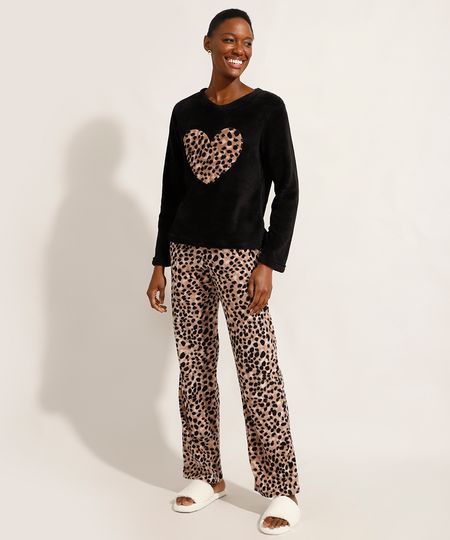 Pijama-Manga-Longa-de-Fleece-Estampado-Animal-Print-Onca-Preto-9974707-Preto_1
