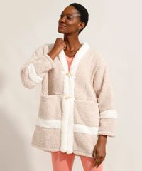 Roupao-de-Fleece-com-Botoes-e-Bolsos-Bege-9974120-Bege_1 Roupao-de-Fleece-com-Botoes-e-Bolsos-Bege-9974120-Bege_1