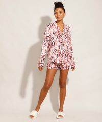 Camisa-de-Pijama-Feminino-com-Vivo-Contrastante-Manga-Longa-Rosa-9954382-Rosa_1_3