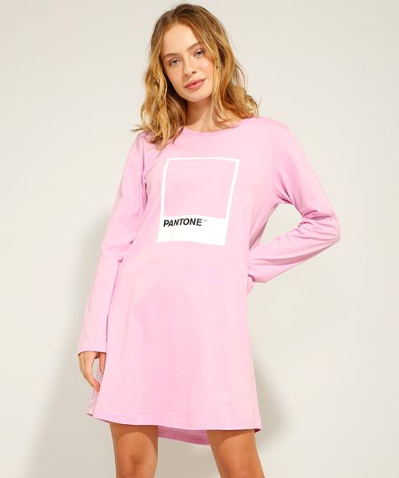 Camisola-Manga-Longa-Pantone-Rosa-9988072-Rosa_1 Camisola-Manga-Longa-Pantone-Rosa-9988072-Rosa_1