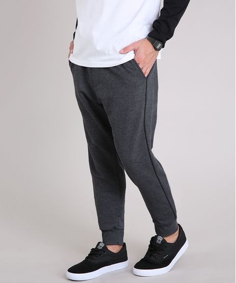 Calca-Masculina-Relaxed-em-Moletom-com-Bolsos-Cinza-Mescla-Escuro-9171391-Cinza_Mescla_Escuro_1
