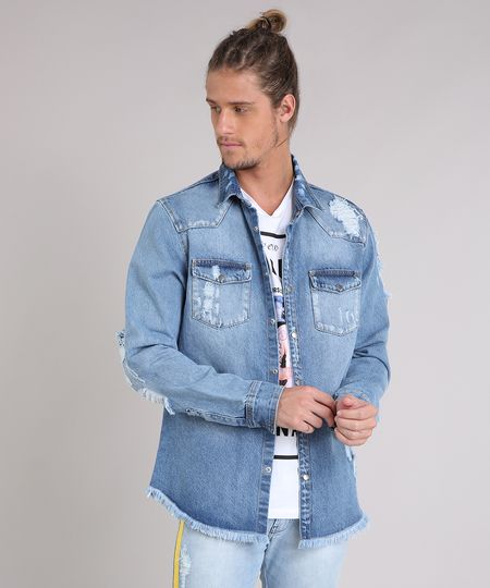 Jaqueta-Jeans-Masculina-Destroyed-Azul-Claro-9166446-Azul_Claro_1 Jaqueta-Jeans-Masculina-Destroyed-Azul-Claro-9166446-Azul_Claro_1