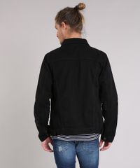 Jaqueta-Masculina-Trucker-de-Sarja-com-Puidos-Preta-9166450-Preto_2