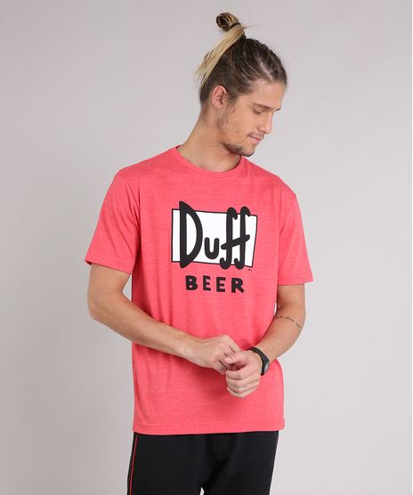 Camiseta-Masculina--Duff-Beer--Os-Simpsons-Manga-Curta-Gola-Careca-Vermelha-9223894-Vermelho_1