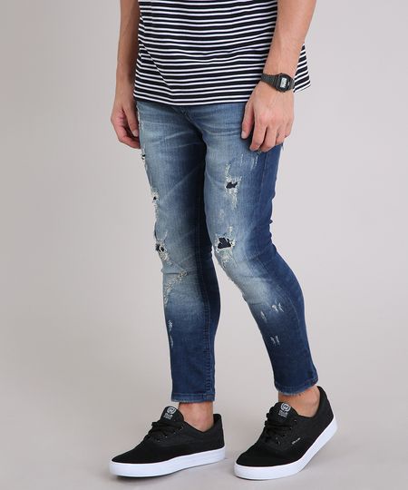 jeans cropped masculino