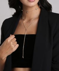 Kit-de-2-Gargantilhas-Choker---Colar-Duplo-Longo-Dourado-8944256-Dourado_2