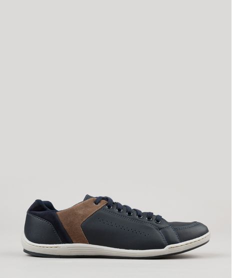 Sapatenis-Masculino-com-Recortes-Azul-Marinho-9210783-Azul_Marinho_1