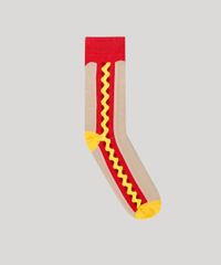 Meia-Masculina-Divertida-Cachorro-Quente-Cano-Alto-Bege-9076286-Bege_1
