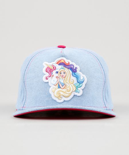 Bone-Infantil-Jeans-Barbie-Azul-Claro-9130411-Azul_Claro_1 Bone-Infantil-Jeans-Barbie-Azul-Claro-9130411-Azul_Claro_1