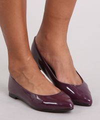 Sapatilha-Feminina-Bico-Fino-Moleca-em-Verniz-Vinho-9164051-Vinho_2