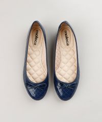 Sapatilha-Feminina-em-Verniz-Matelasse-com-Laco-Azul-Marinho-9050145-Azul_Marinho_4
