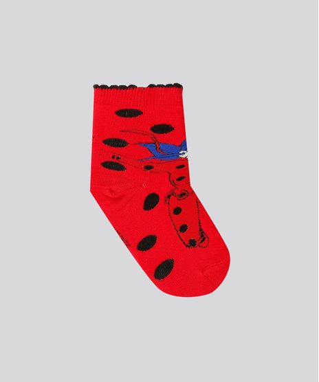 Meia-Infantil-Lupo-Ladybug-Miraculous-Cano-Medio-Vermelha-9197653-Vermelho_1