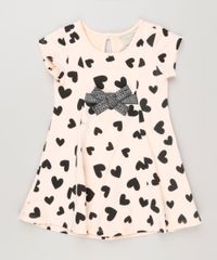 Vestido-Infantil-Estampado-de-Coracoes-com-Laco-Manga-curta-Rose-9223631-Rose_1