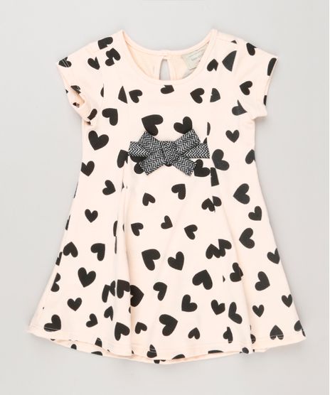 Vestido-Infantil-Estampado-de-Coracoes-com-Laco-Manga-curta-Rose-9223631-Rose_1
