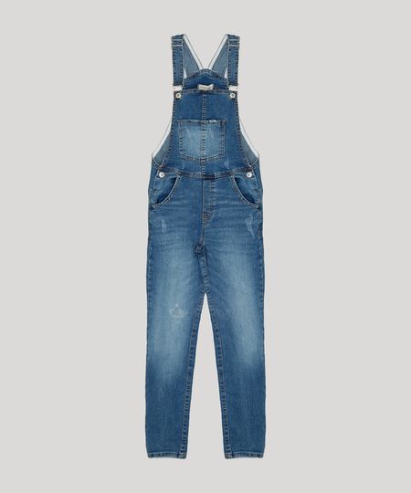 Macacao-Jeans-Infantil-com-Puidos-Azul-Medio-9217174-Azul_Medio_1