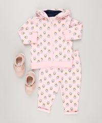Conjunto-Infantil-de-Blusao-Estampado-Margarida-com-Capuz---Calca-em-Moletom-de-Algodao---Sustentavel-Rosa-Claro-9083894-Rosa_Claro_3