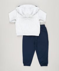 Conjunto-Infantil-de-Blusao-Tigrao-com-Capuz-Cinza-Mescla-Claro---Calca-em-Moletom-Azul-Marinho-8949659-Azul_Marinho_2