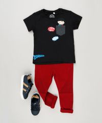 Camiseta-Infantil-Super-Homem-com-Bolso-Manga-Curta-Gola-Careca-Preta-9233615-Preto_3