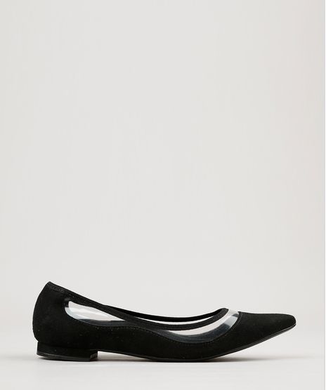 Sapatilha-Feminina-Bico-Fino-Vizzano-com-Recorte-Transparente-em-Suede-Preta-9225431-Preto_1