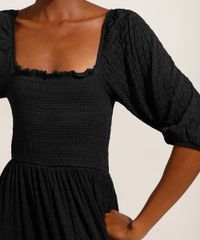 Vestido-Midi-com-Recortes-e-Lastex-Manga-Bufante-Preto-9986420-Preto_4