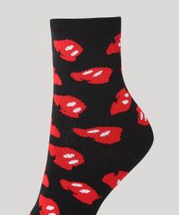 Meia-Cano-Alto-Estampada-de-Mickey-Preta-9985024-Preto_3